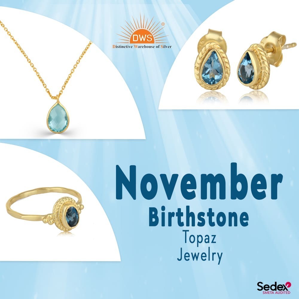 Exquisite Topaz Jewelry  Perfect November Birthstone Gift 